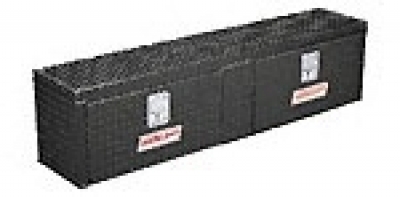 Weather Guard Hi-Side Toolbox - Aluminum - Black - Model 364-5